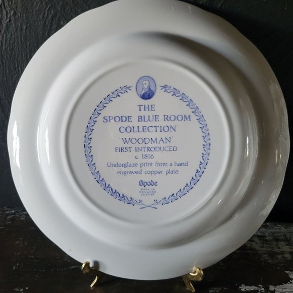 The Spode Blue Room Collection Woodsman Dinner Plate, Vintage Spode - Picture 4 of 5